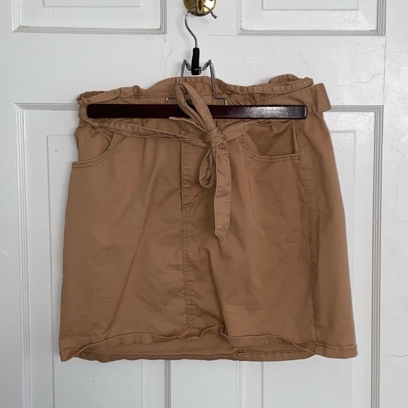 Garage brown tie skirt - Picture 2 of 3